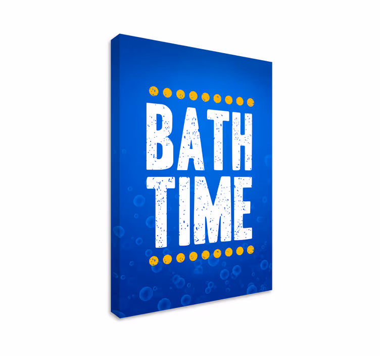 Bath time fun platno s citatom za notranjo opremo - TenStickers