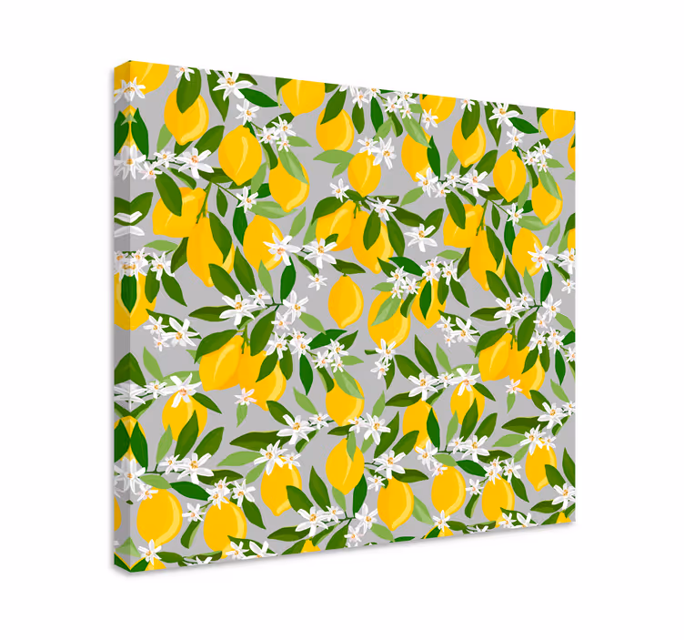Limonino drevo vzorec sadno platno - TenStickers