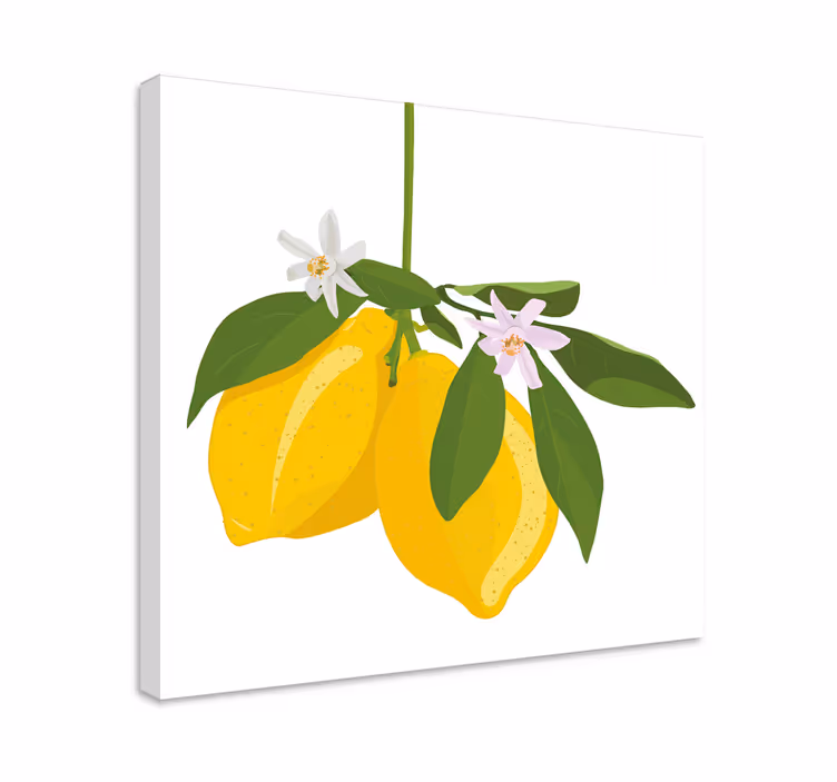 Limonino drevo sadje platno art - TenStickers