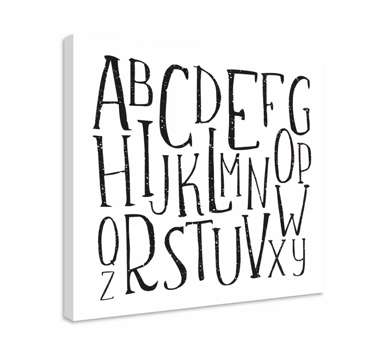 Abecedne črke tiskanje na platno - TenStickers
