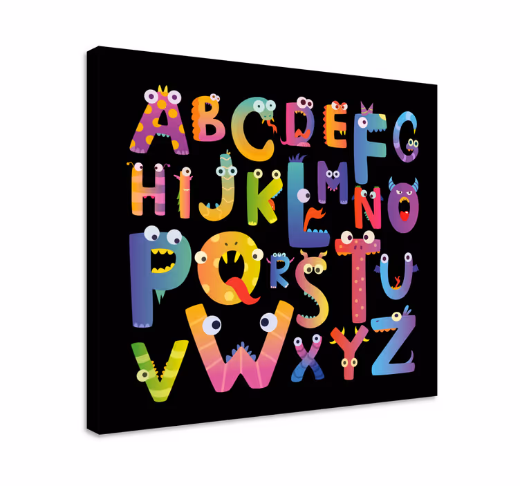 Odtisi platna za otroške abecede - TenStickers