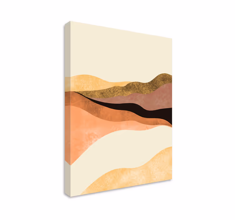 Gentle waves flow povzetek na platnu - TenStickers