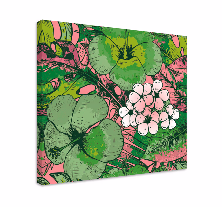 Botanical floral arrangement slikarsko platno z rožami - TenStickers