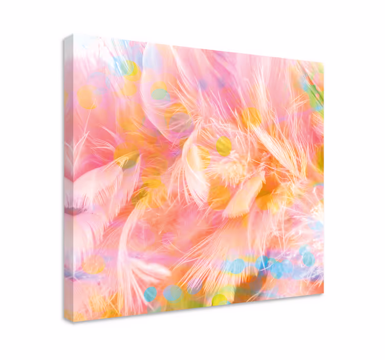 Slike plumas colores platno za hodnik - TenStickers