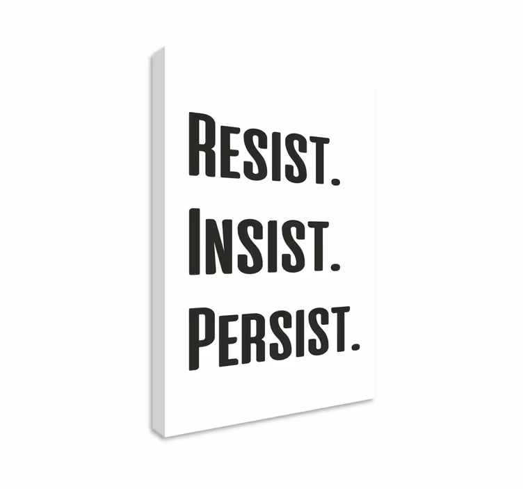 Empowerment message platno s citatom za notranjo opremo - TenStickers