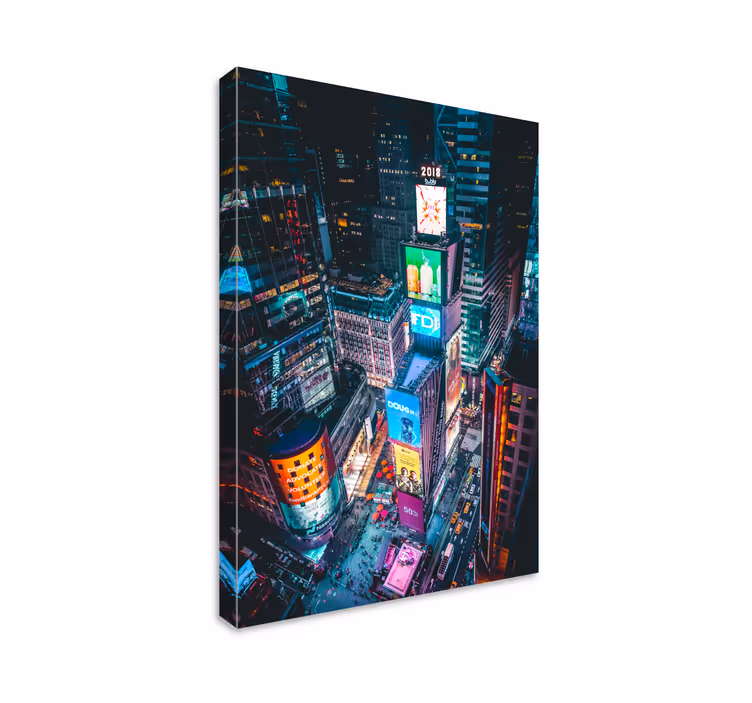 Odtisi platna time square new york city - TenStickers