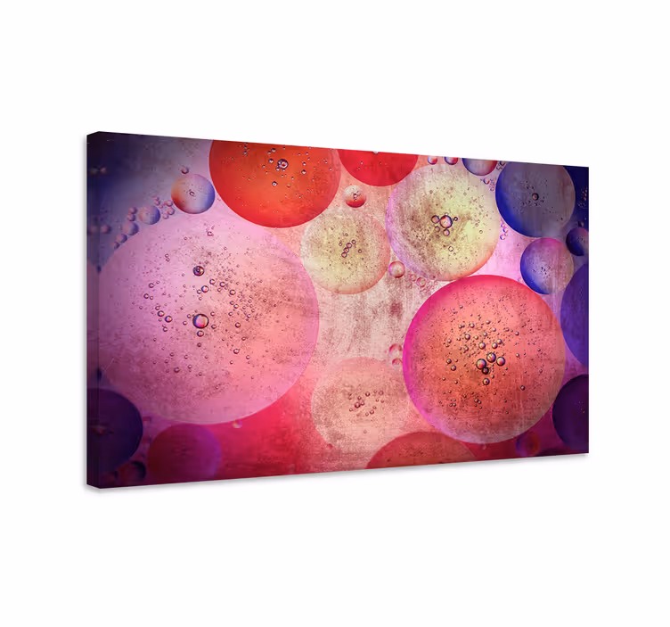 Bubble patterns formation povzetek na platnu - TenStickers