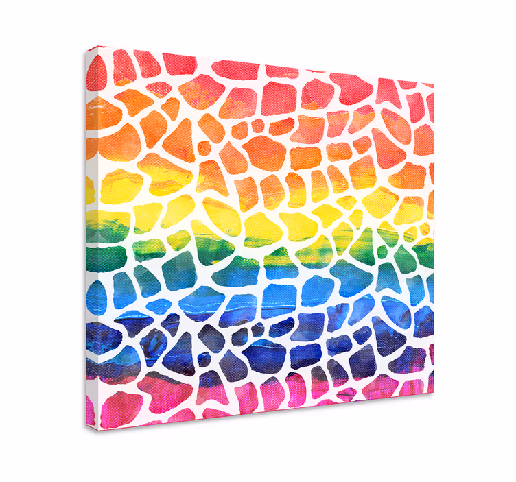 Vibrant mosaic arrangement slikarska platna s sadjem - TenStickers