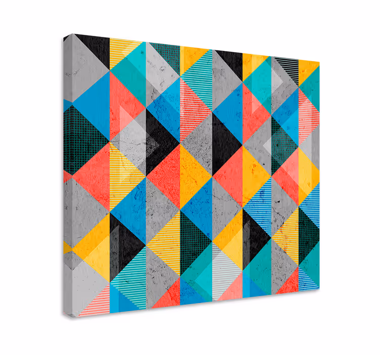 Dinamičen diamantni vzorec platno slike geometrijski vzorci - TenStickers
