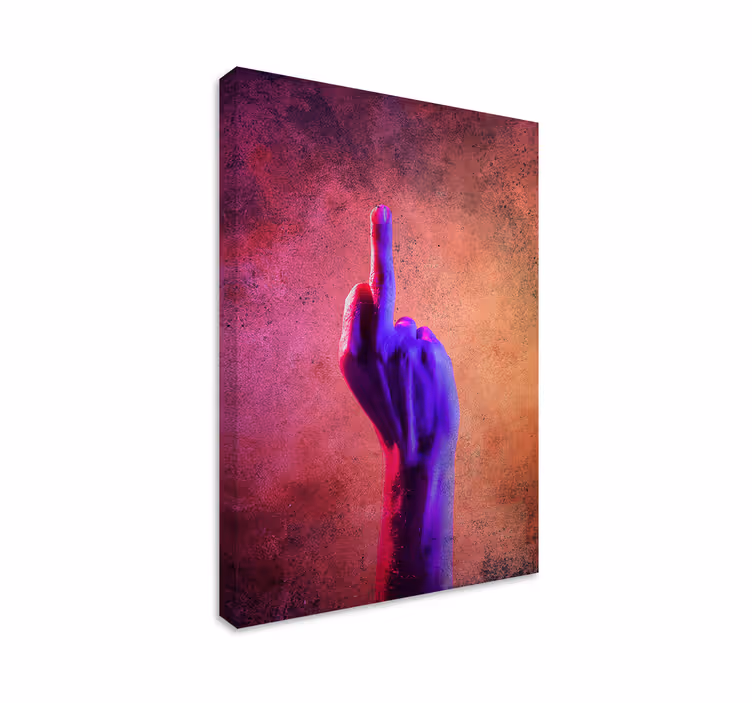 Vivid gesture platno v rustikalnem slogu - TenStickers