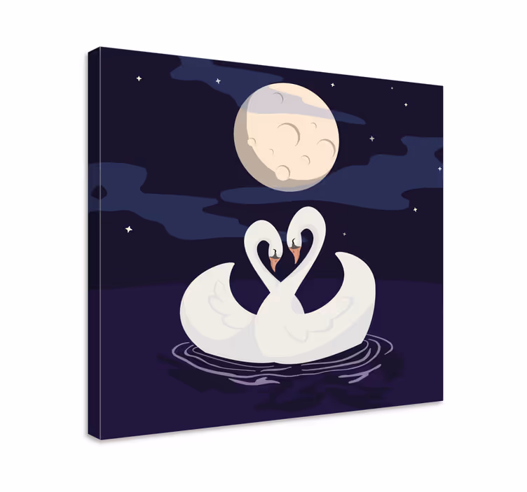 Ljubek labod ptičje platno - TenStickers