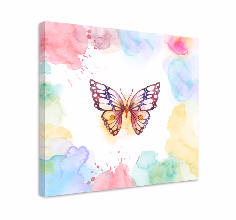 Artistic fluttering butterfly platno s čudovitim metuljem - TenStickers