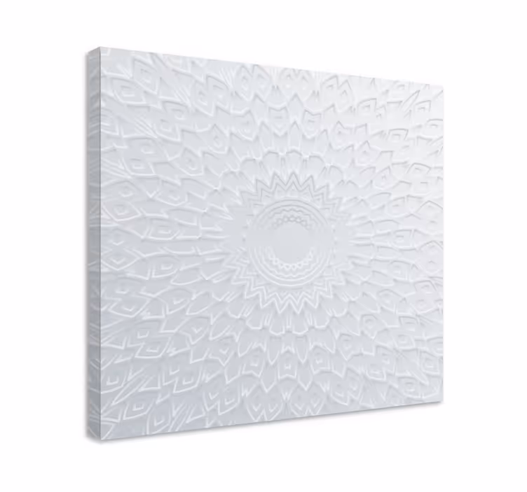 Intricate circular pattern povzetek na platnu - TenStickers