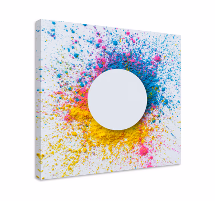 Krog splash platno umetniške odtise - TenStickers