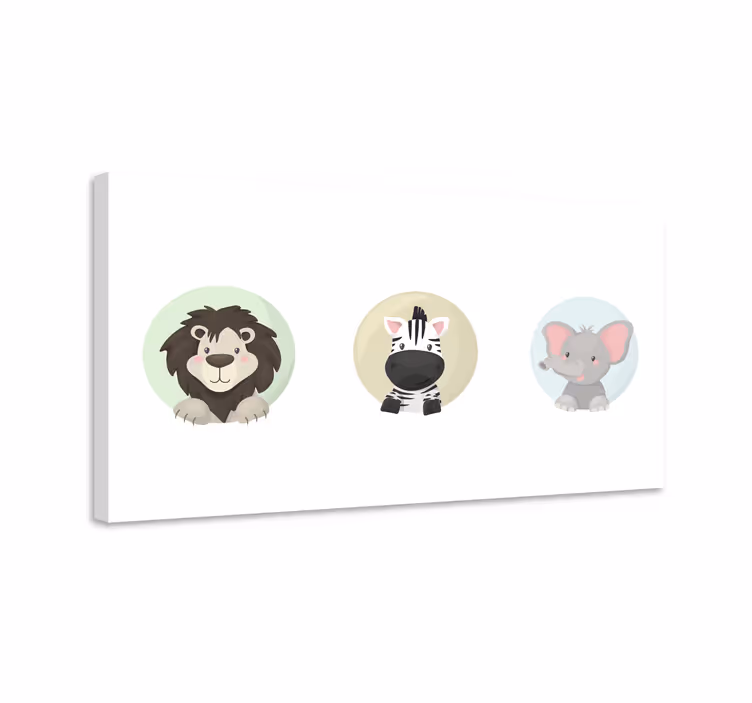 živali nastavijo odtise platna živali - TenStickers