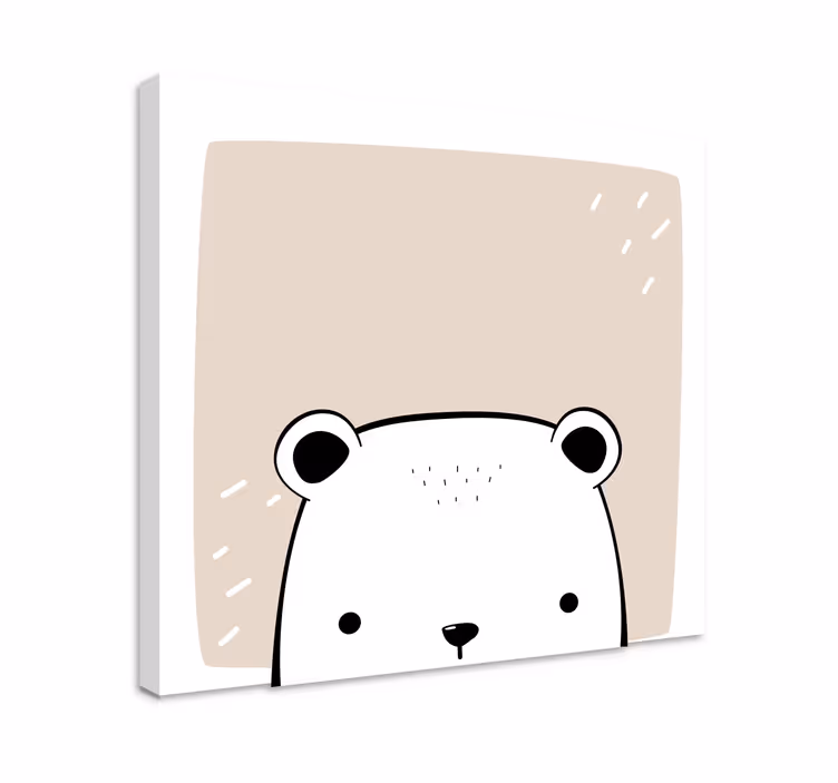 Dojenčki polarni medved natisne platno živali - TenStickers