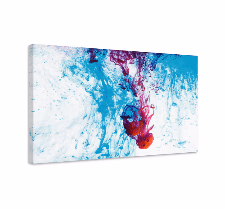 Vibrant hue stream povzetek na platnu - TenStickers