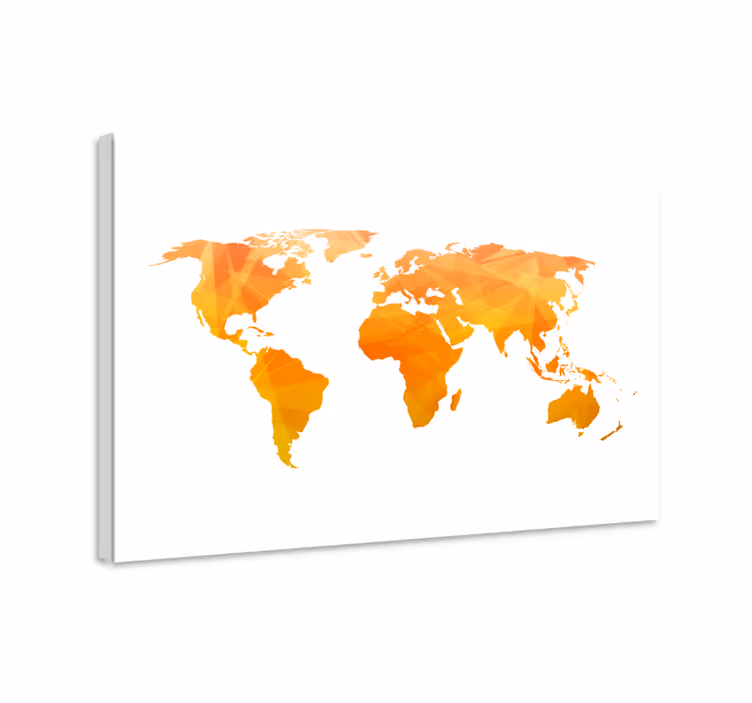 Abstract geometric world na platnu sveta - TenStickers