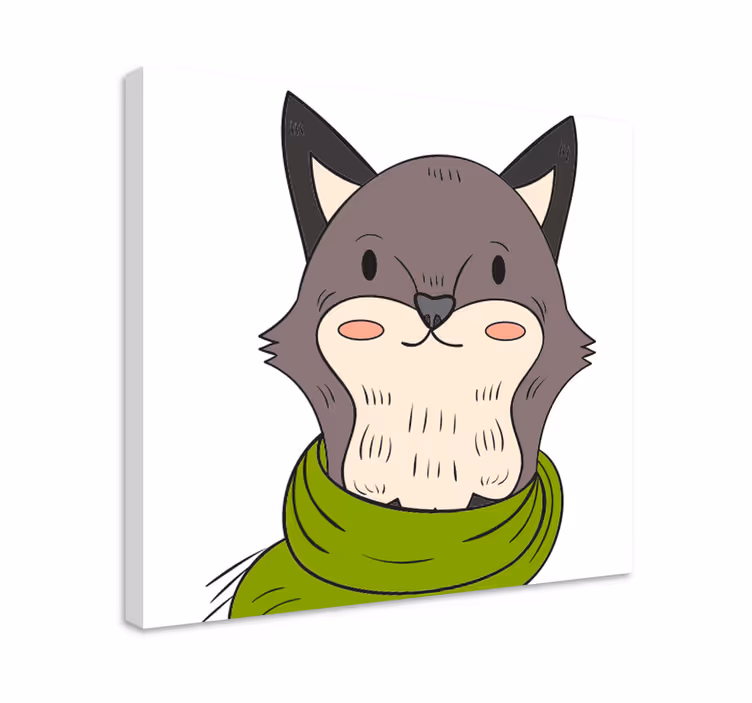 Friendly animal character platna slike z motivi živali - TenStickers