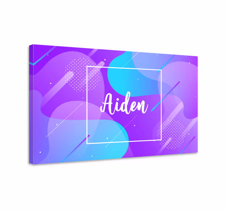Personalized name design platna z imeni in abecedo - TenStickers