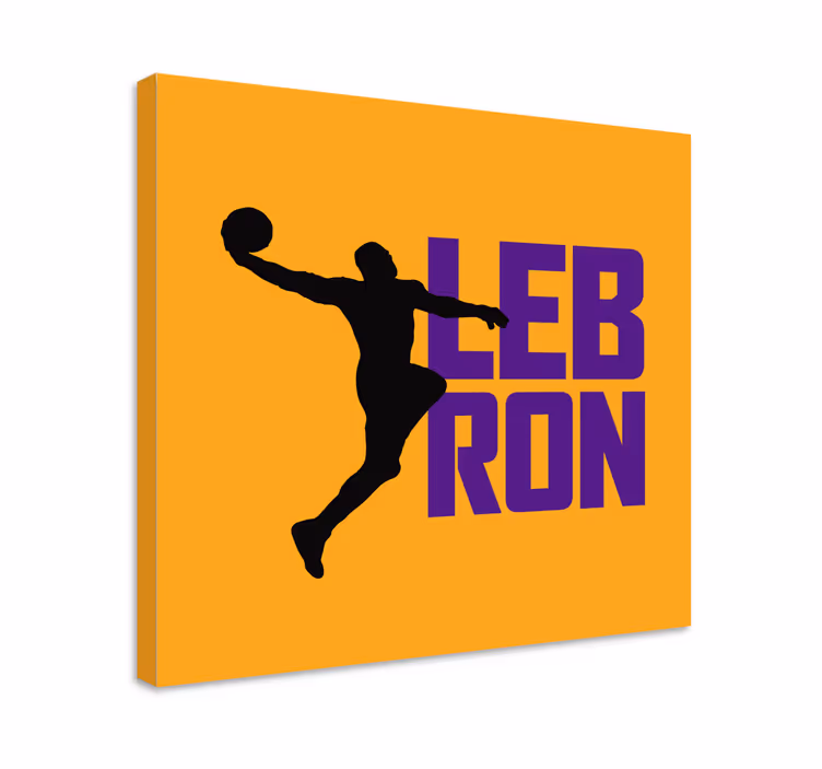 Dynamic basketball player platno športne slike - TenStickers