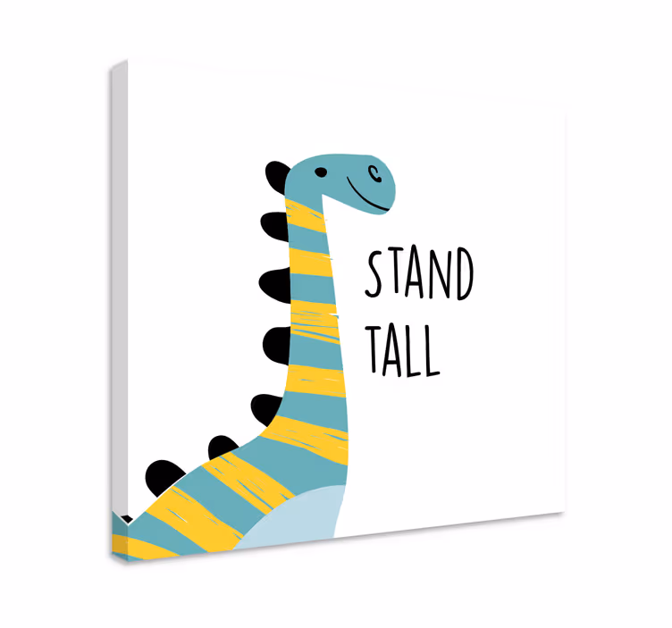Happy dinosaur platno z dinozavrom - TenStickers