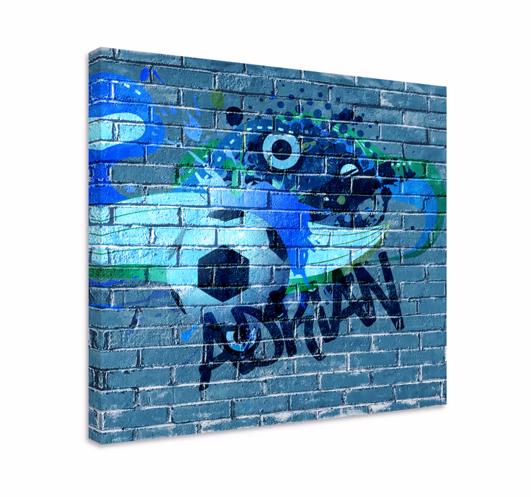 Soccer graffiti art platno slike šport - TenStickers