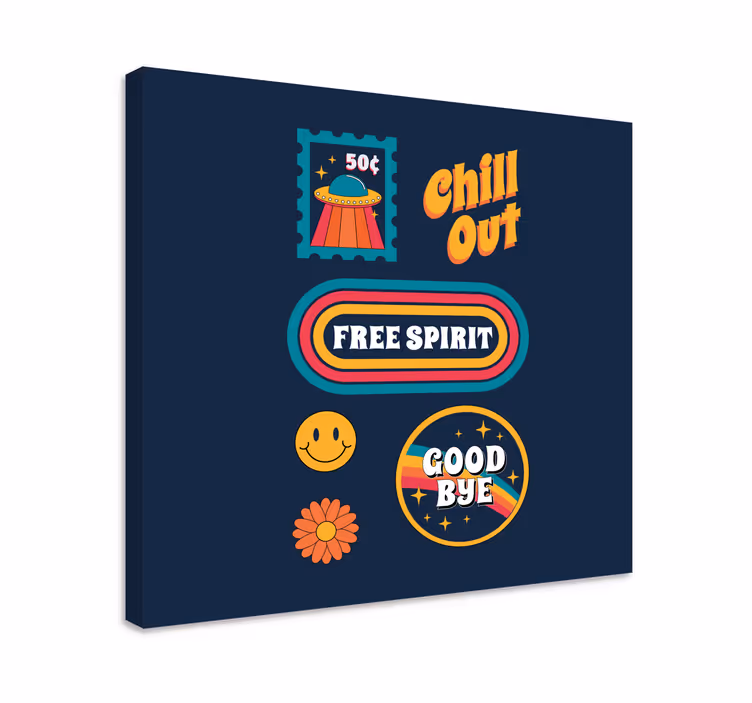 Chill free spirit platno z drugim sporočilom - TenStickers