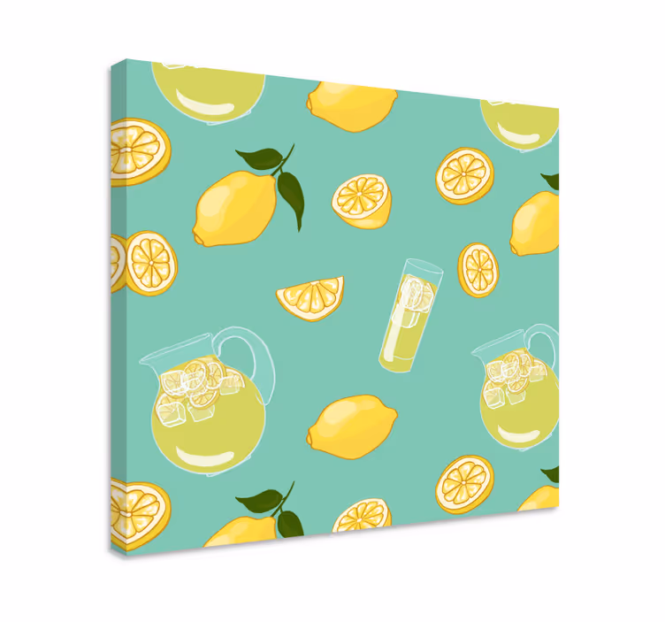 Kozarec z limono in sadjem platno sadje - TenStickers