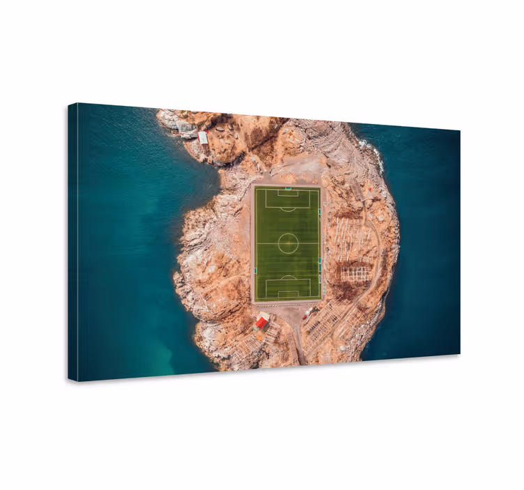Soccer field aerial platno slike šport - TenStickers
