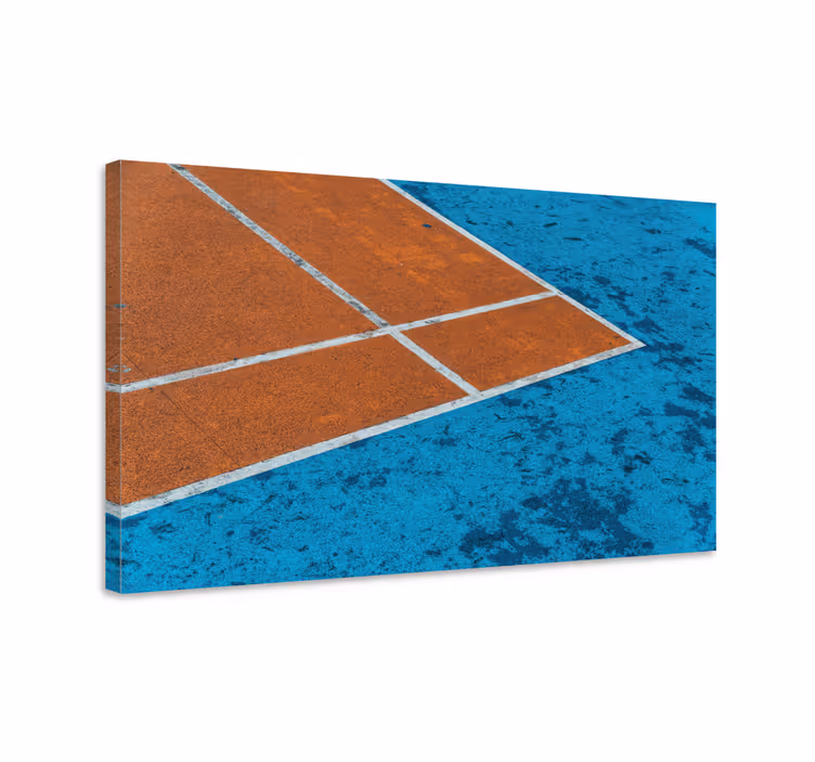 Tennis court lines na platnu za športne slike - TenStickers