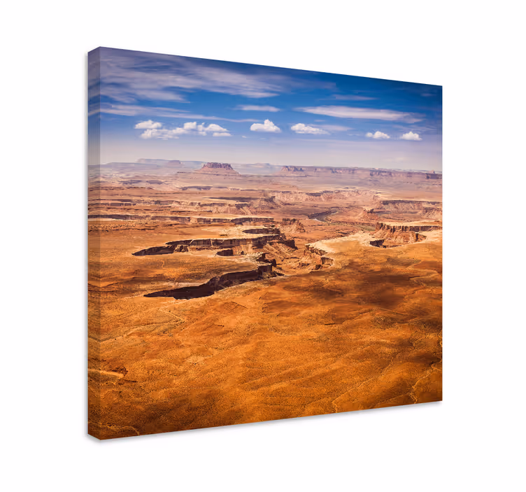 Desert canyon view platno slika zemljevidov - TenStickers