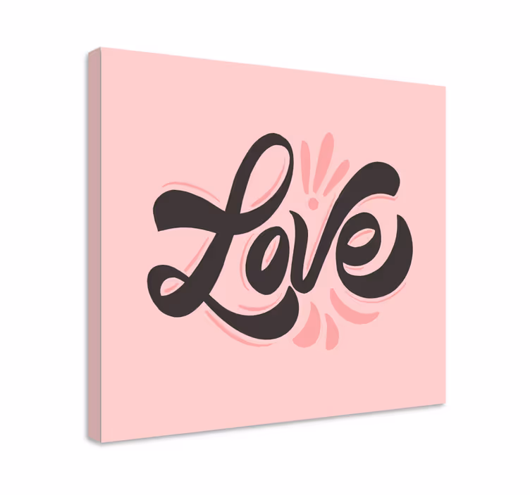 Love expression platno s citatom za notranjo opremo - TenStickers