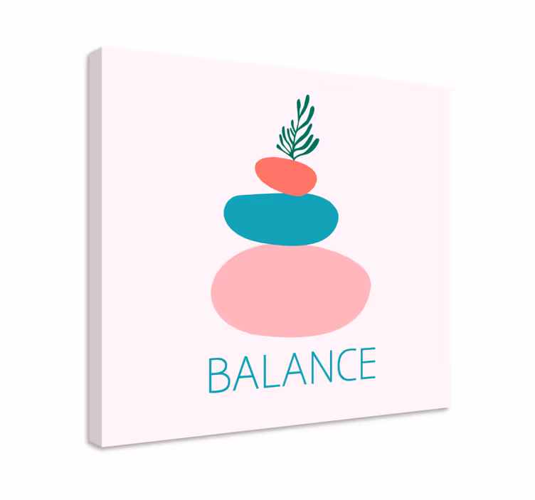 Balanced stone stack platno slikanje dekoracija - TenStickers