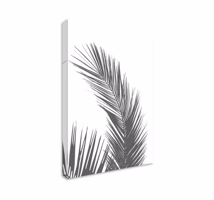 Elegant palm frond slikarsko platno z rastlinami - TenStickers
