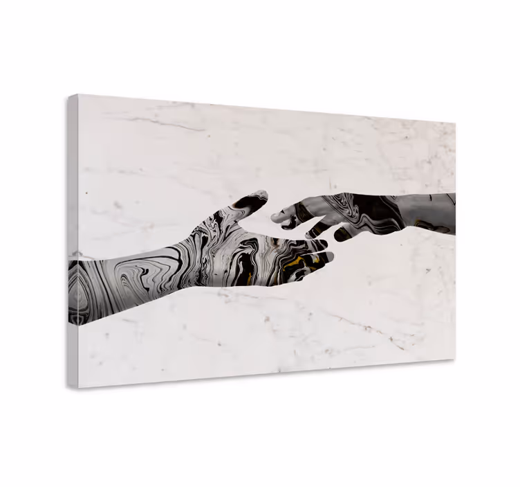 Intertwined hands slikarska platna s sadjem - TenStickers