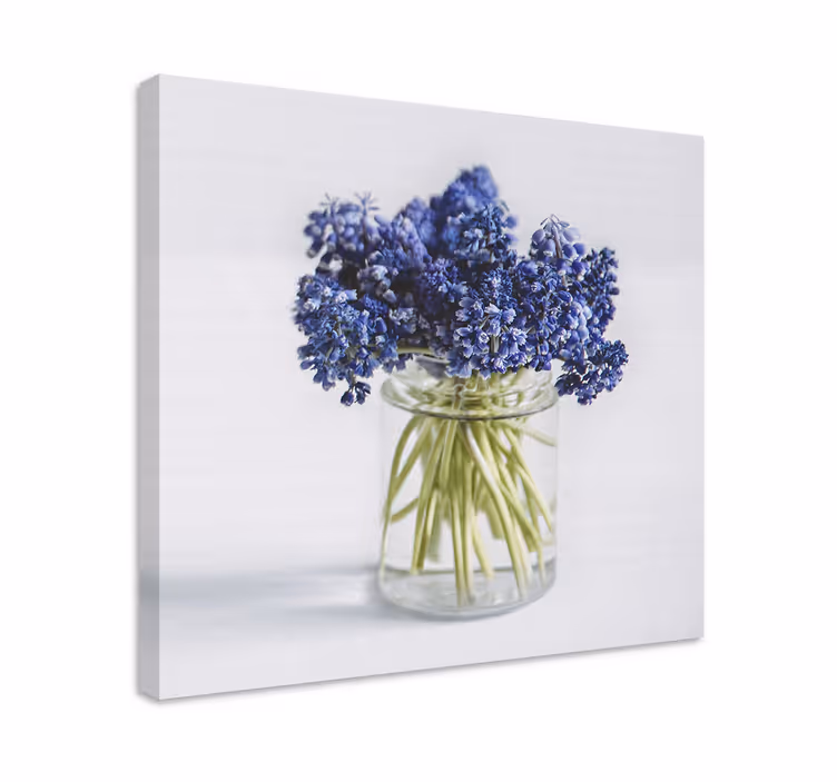 Blue flower bouquet slikanje rož in rastlin - TenStickers