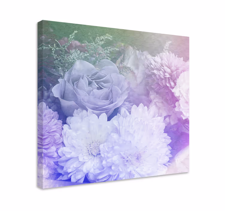 Soft floral arrangement slikarsko platno z rožami - TenStickers