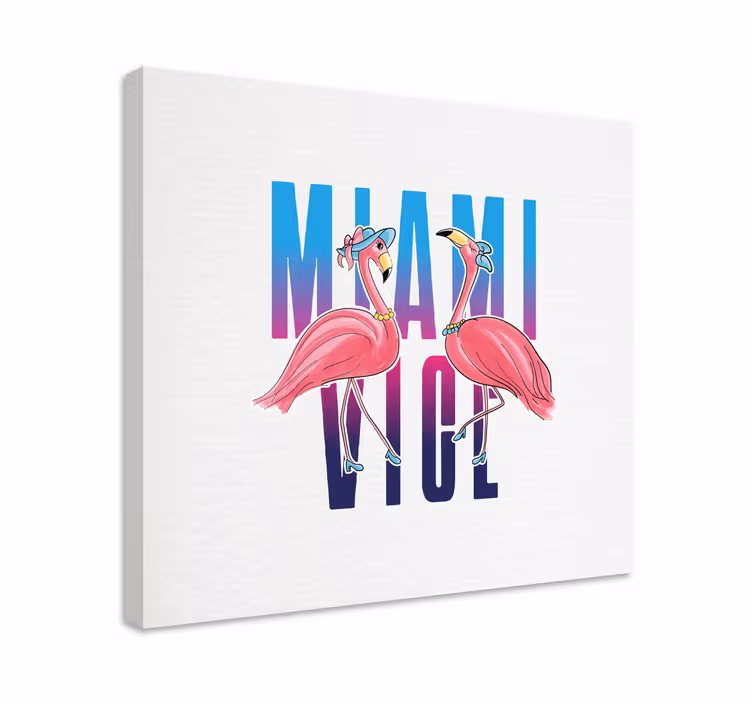 Flamingo fashioniste platna slike z motivi živali - TenStickers