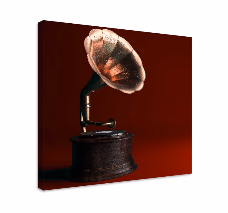 Classic gramophone krogovna slika na platnu - TenStickers