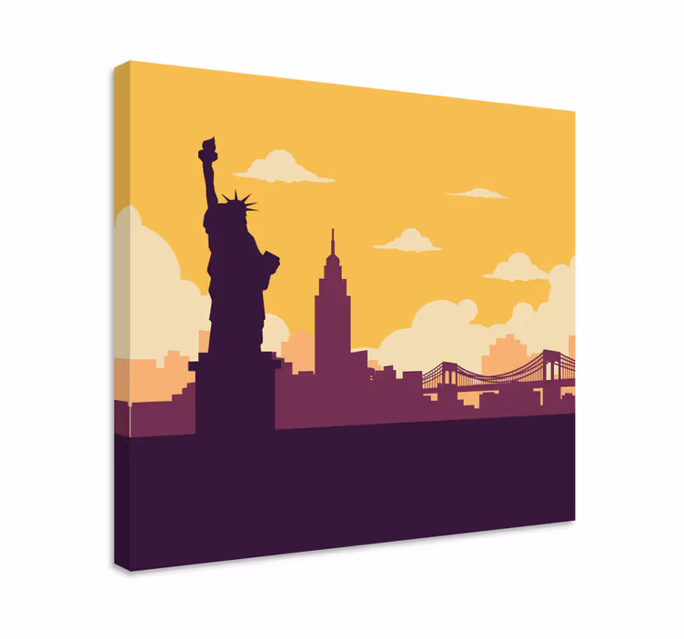 Ilustracije new york city spalnice stenske grafike - TenStickers