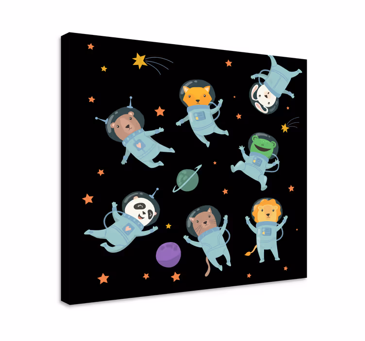 Cosmic animal adventure platna slike z motivi živali - TenStickers