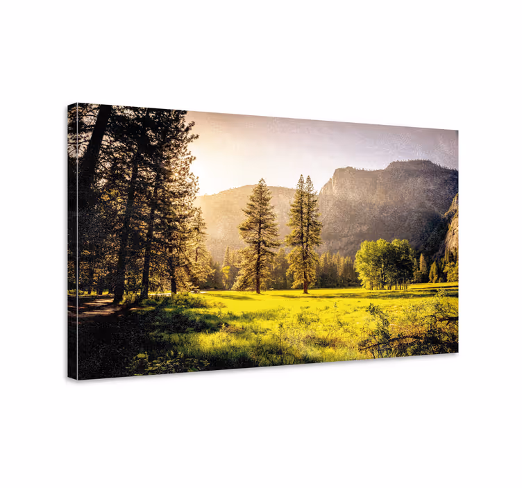 Majestic mountain scenery platno slika zemljevidov - TenStickers