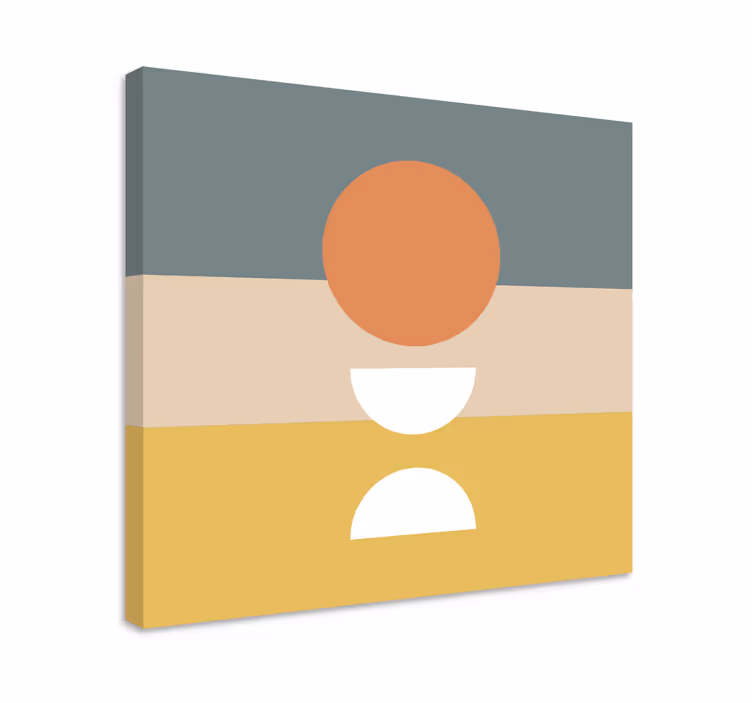 3 črtasto z geometrijskim platnom krožne zastave - TenStickers