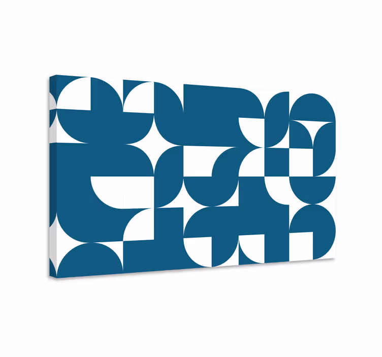Contemporary shape fusion geometrijski vzorci na platnu - TenStickers
