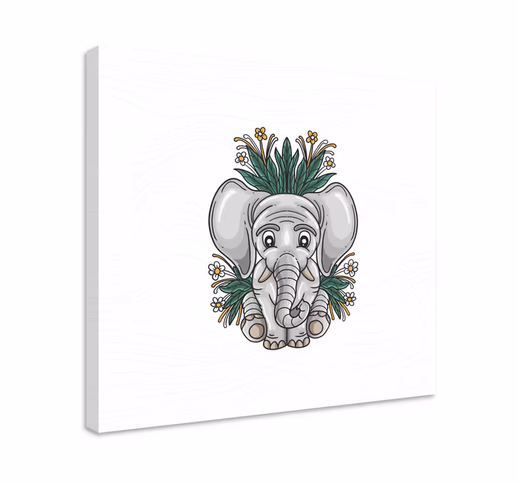 Risba platna sivega slona - TenStickers