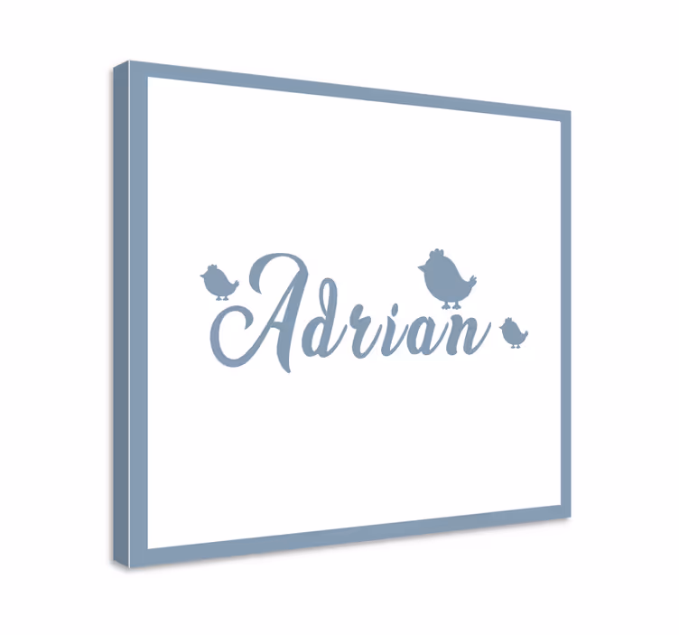 Customized name artwork platna z imeni in abecedo - TenStickers