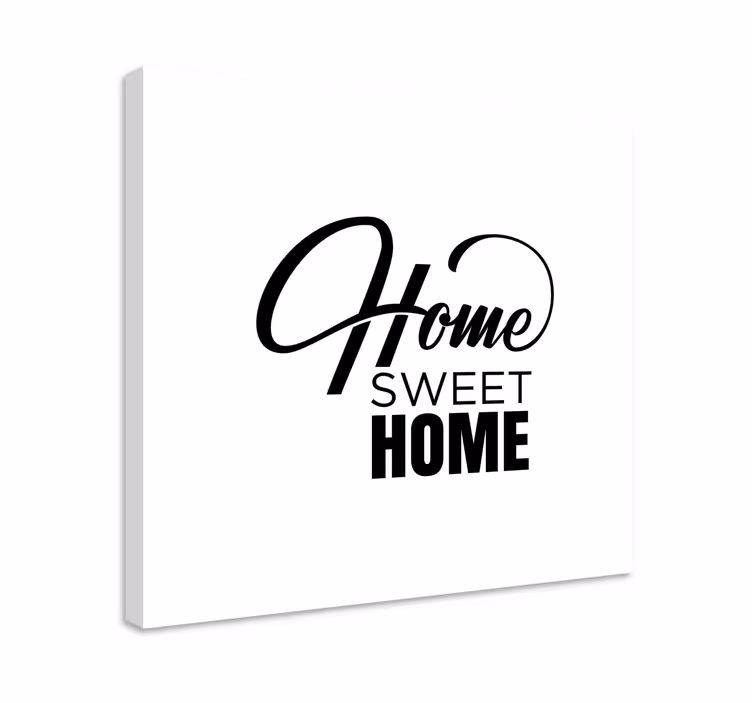 Comfortable abode platno s citatom za dom - TenStickers