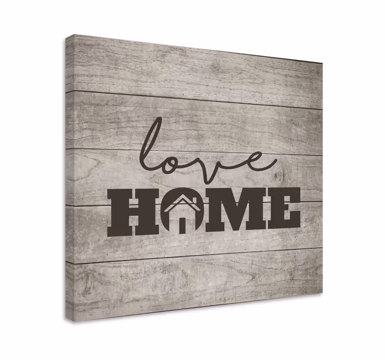 Love home message platno s citatom za dom - TenStickers
