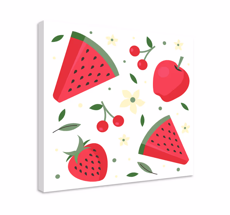 Refreshing fruit delight slikarska platna s sadjem - TenStickers